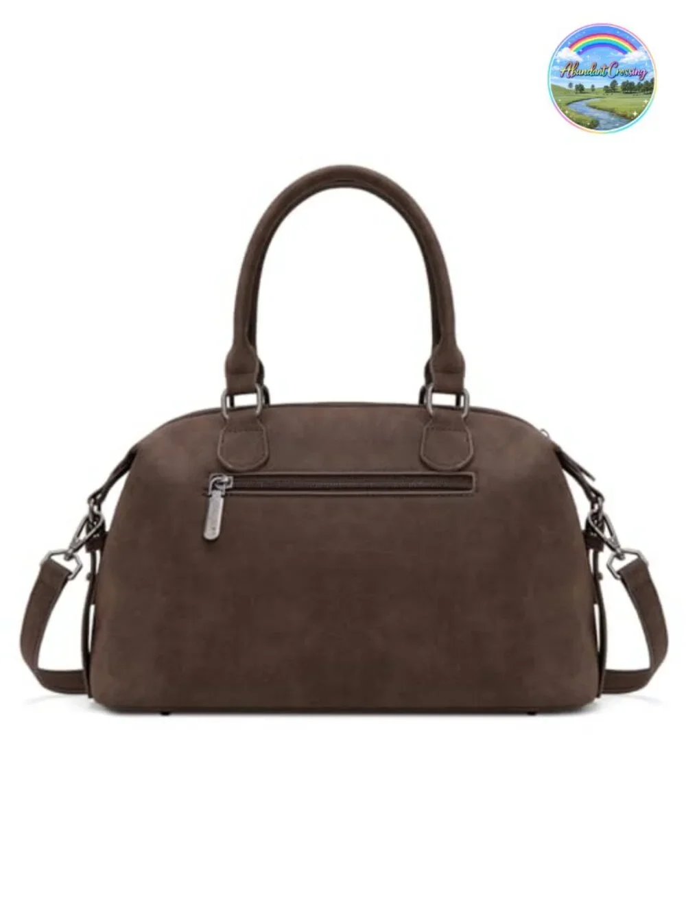 Suede Doctor Bag Top Handle Purse Hobo Shoulder Barrel Satchel Handbags for